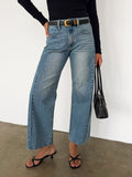 Lennox Barrel Jeans in Medium - Stitch And Feather