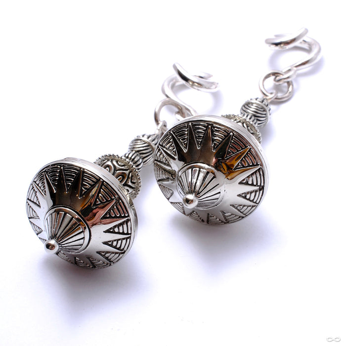 Leo Weights from Diablo Organics in white brass
