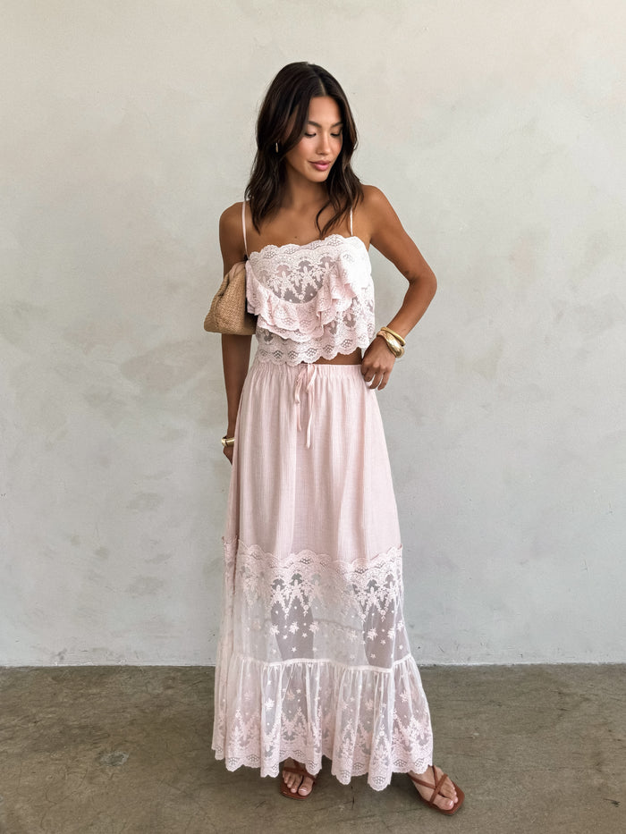 Lilette Lace Maxi Skirt - Stitch And Feather