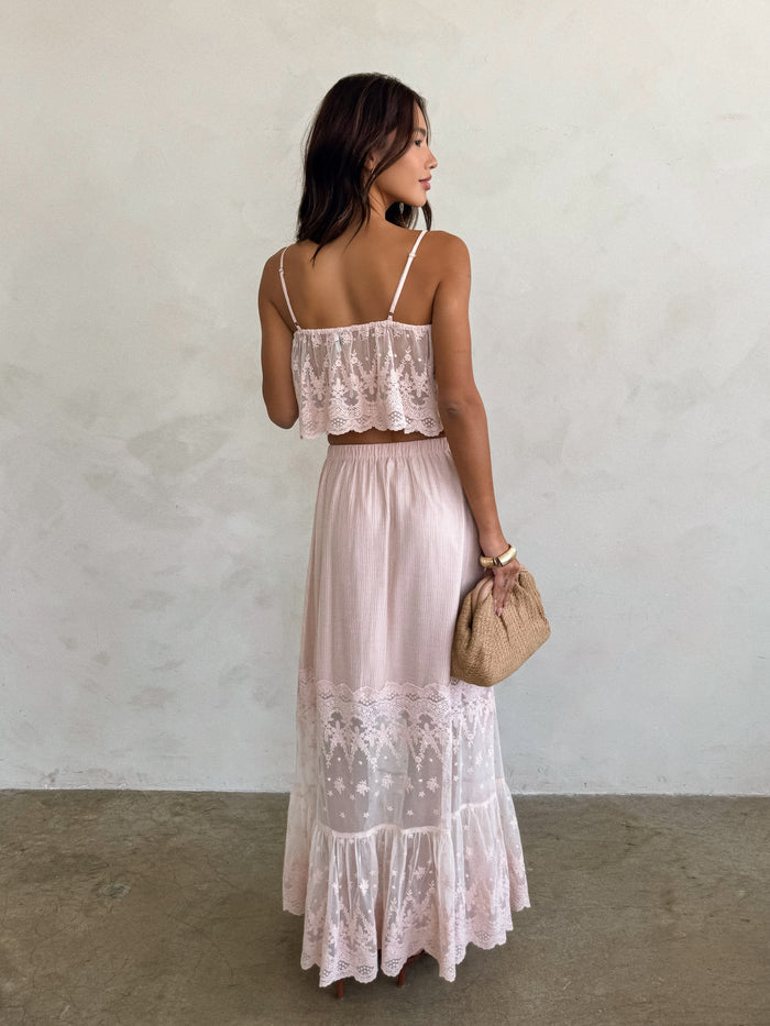Lilette Lace Maxi Skirt - Stitch And Feather