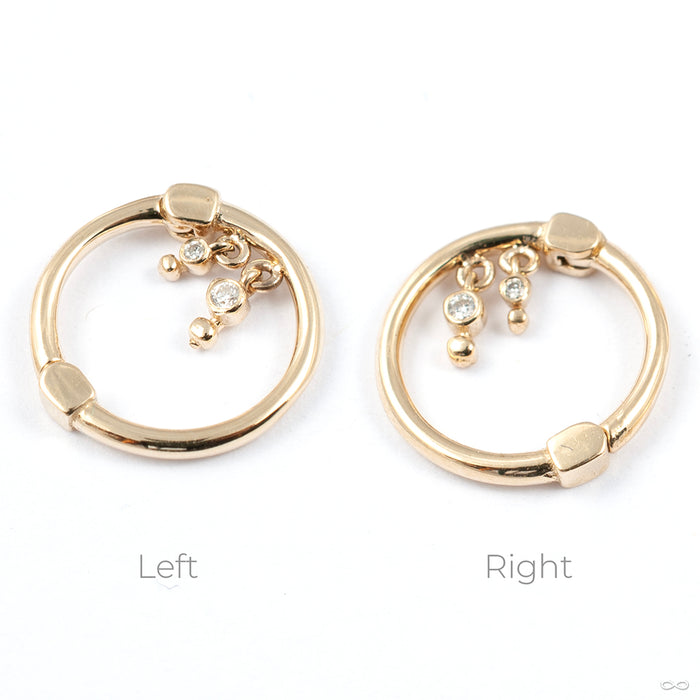 Liminality Dangle Clicker in Gold from Pupil Hall