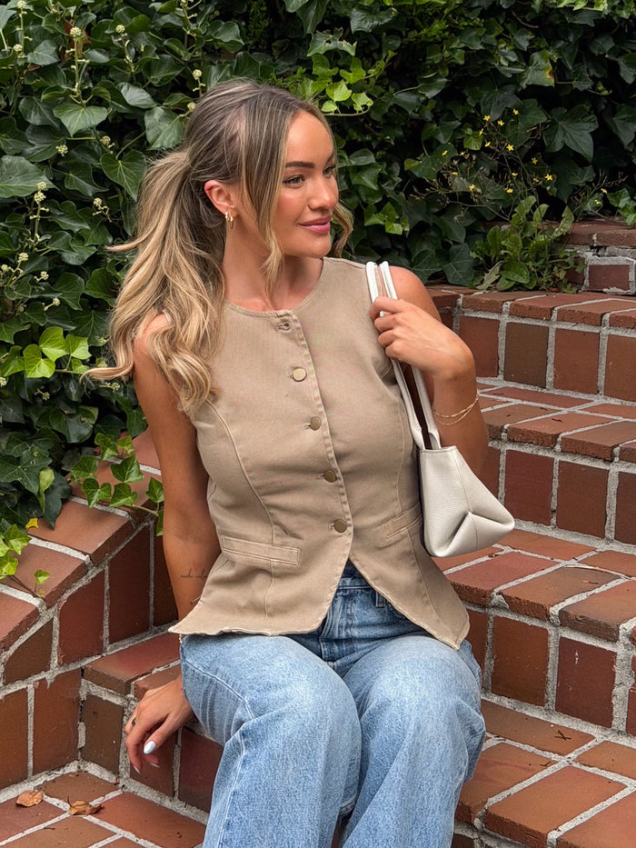 Linden Button Top - Stitch And Feather
