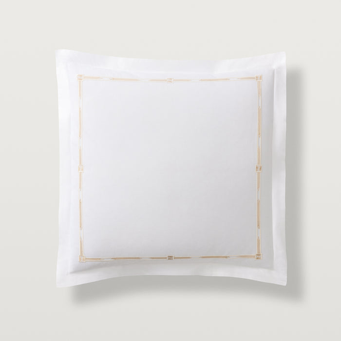 Lisetta Euro sham in champagne/white