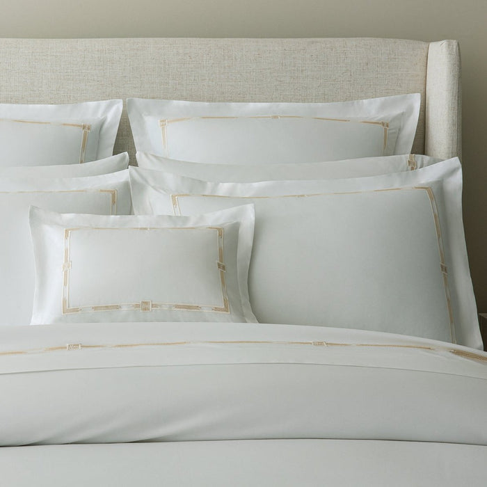 close up detail of all Lisetta Shams in the color Champagne