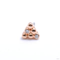 Little Secret 6 Bead Press-fit End in Gold from Pupil Hall in rose gold