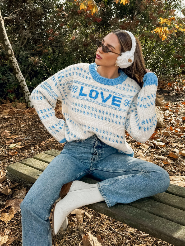 Love Language Knit Sweater - Final Sale - Stitch And Feather