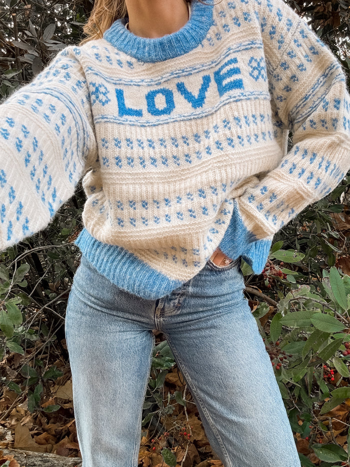 Love Language Knit Sweater - Final Sale - Stitch And Feather