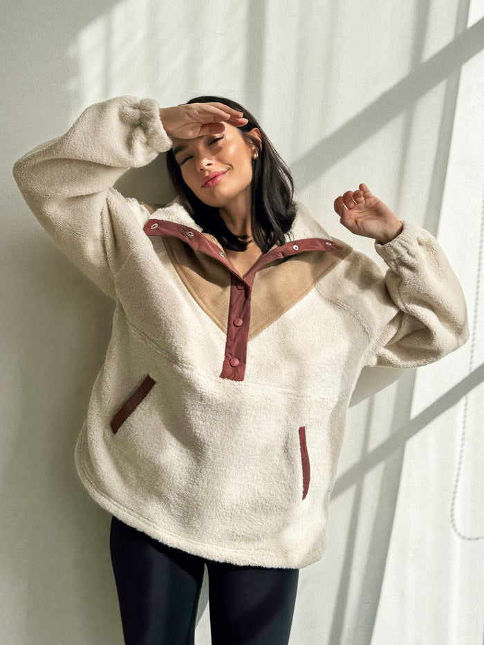 Love on The Line Color Block Pullover - Final Sale - Stitch And Feather