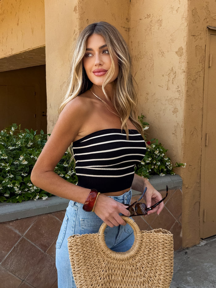 Love You Better Stripe Tube Top - Stitch And Feather