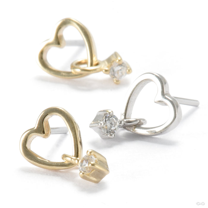 Loves It Press-fit End in Gold from Ember Body Jewelry in assorted materials
