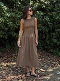 Lowena Gingham Smocked Dress - Stitch And Feather