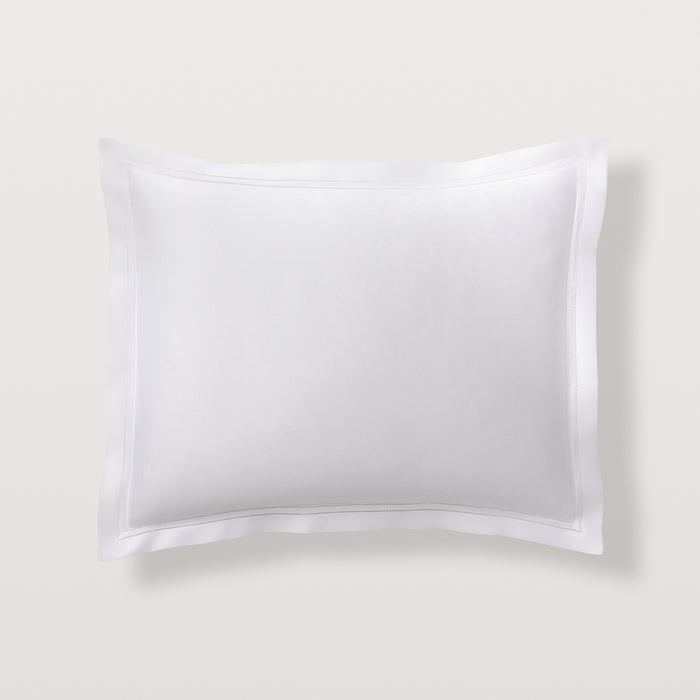 the Standard, King, Euro, and Boudoir sham have a double-row hemstitch on all four sides. All shams sold separately.