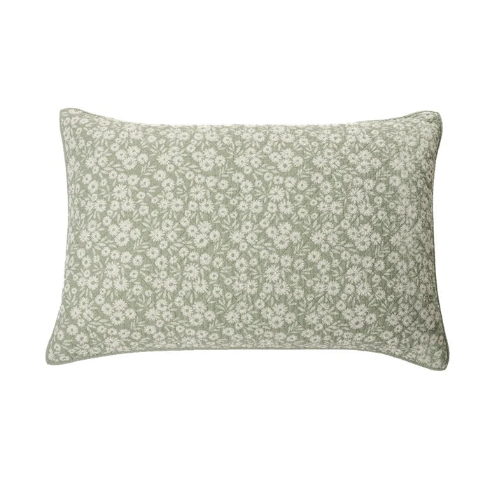Maggie Green Flowered Quilt