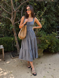Maison Plaid Midi Dress - Stitch And Feather