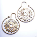 Mandala Ear Weights from Eleven44 in Brass