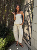 Margiela Stripe Barrel Pants - Stitch And Feather