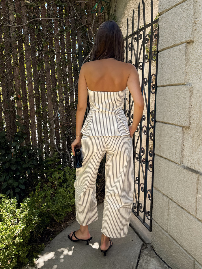 Margiela Stripe Barrel Pants - Stitch And Feather
