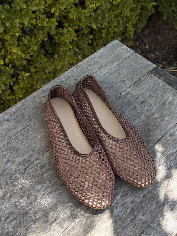 Marta Flats in Chocolate - Stitch And Feather