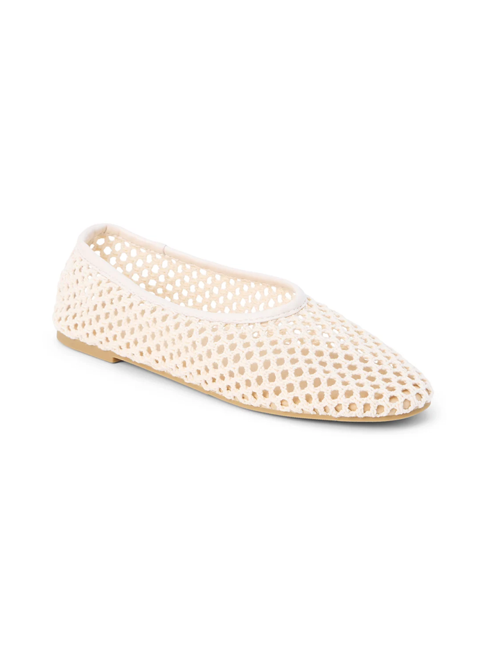 Marta Flats in Ivory - Stitch And Feather
