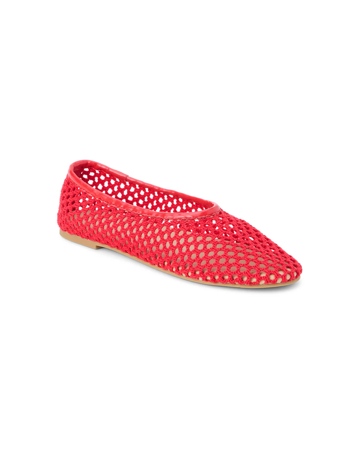 Marta Flats in Red - Stitch And Feather