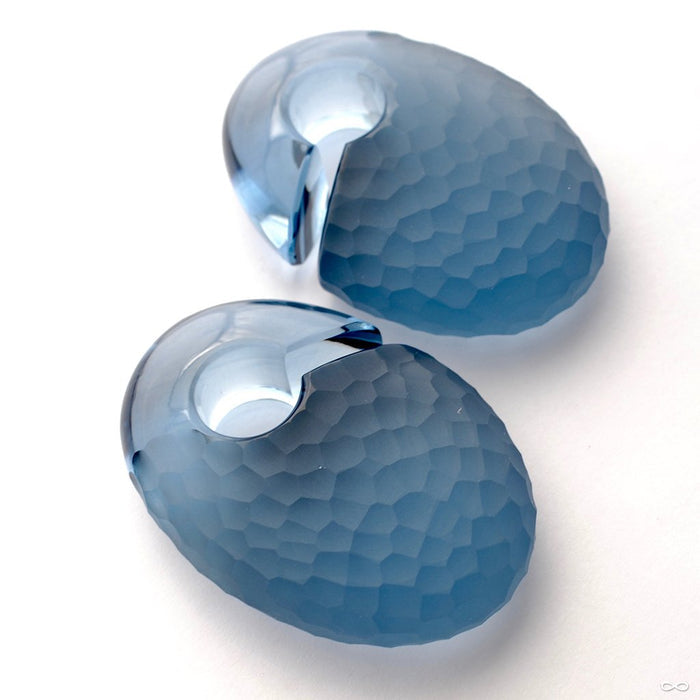 Martelé Ovoid Weights from Gorilla Glass in Indigo