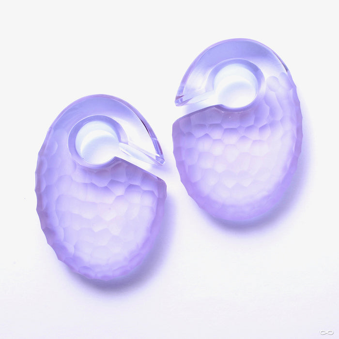 Martelé Ovoid Weights from Gorilla Glass in Lavender