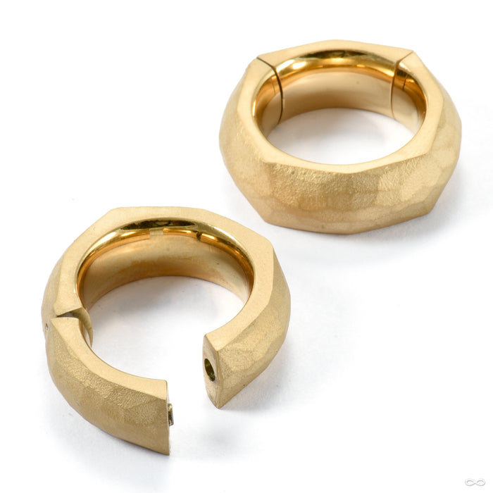 Matte Paradox Weights from Tether Jewelry in yellow gold