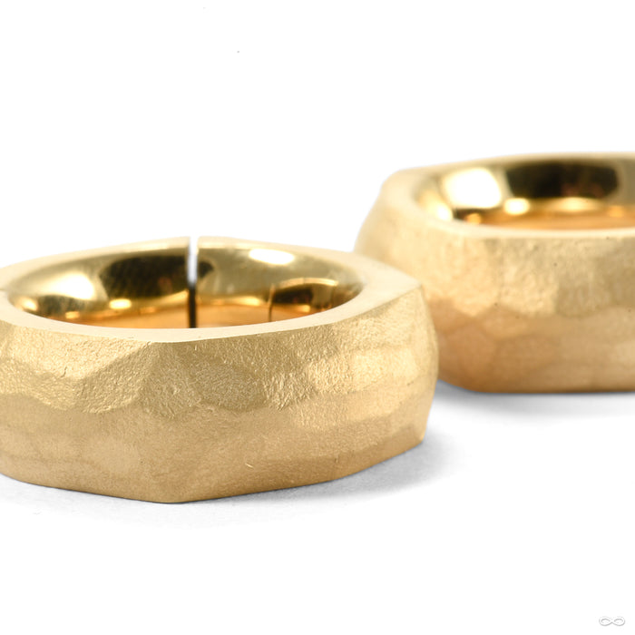 Matte Paradox Weights from Tether Jewelry in yellow gold