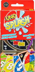 Mattel Games UNO Splash Card Game with Waterproof Cards and Portable Clip for Travel, Camping and Game Nights Away
