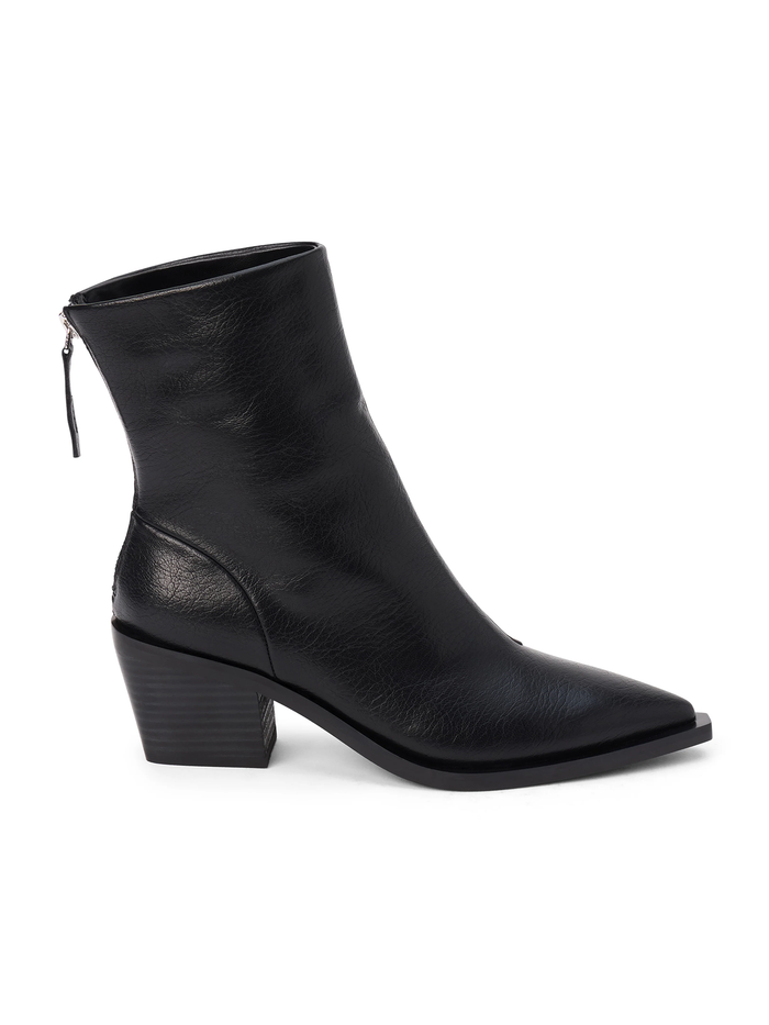 Matteo Ankle Booties in Black - Stitch And Feather