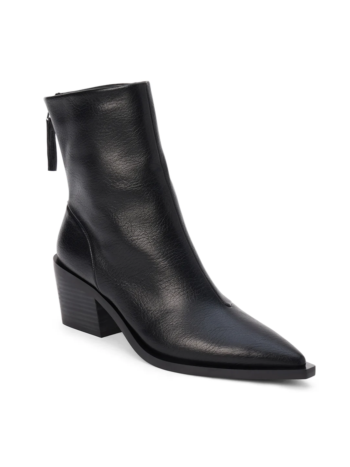 Matteo Ankle Booties in Black - Stitch And Feather