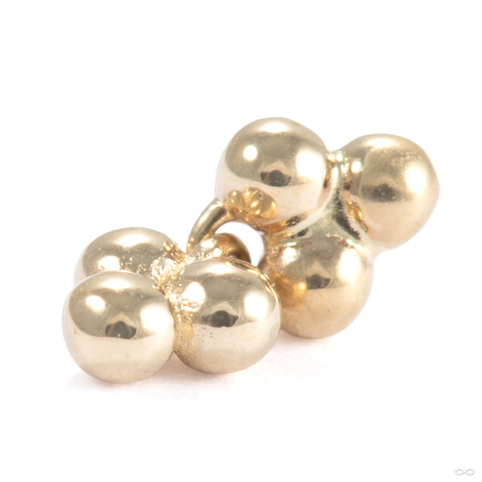 Meet Cute Press-fit End in 14k Yellow Gold from Ember Body Jewelry