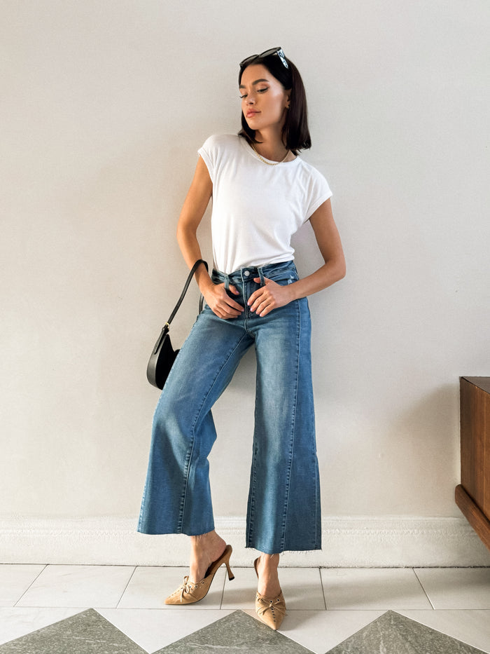 Meet Cute Tee in Off White - Stitch And Feather