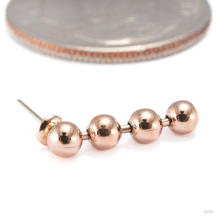 Mega 4 Press-fit End in 14k Rose Gold from Pupil Hall