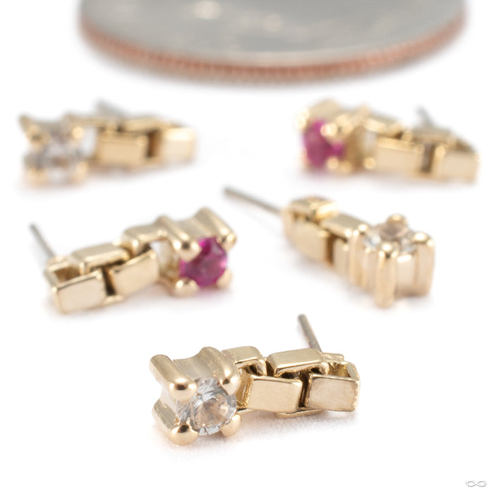Mega Bada Bitty Press-fit End in Gold from Pupil Hall group photo