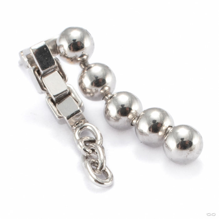Mega Bada Boop Press-fit End in 14k White Gold from Pupil Hall