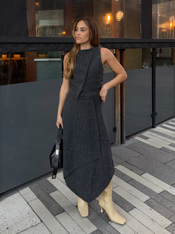 Michaela Knit Midi Skirt - Final Sale - Stitch And Feather