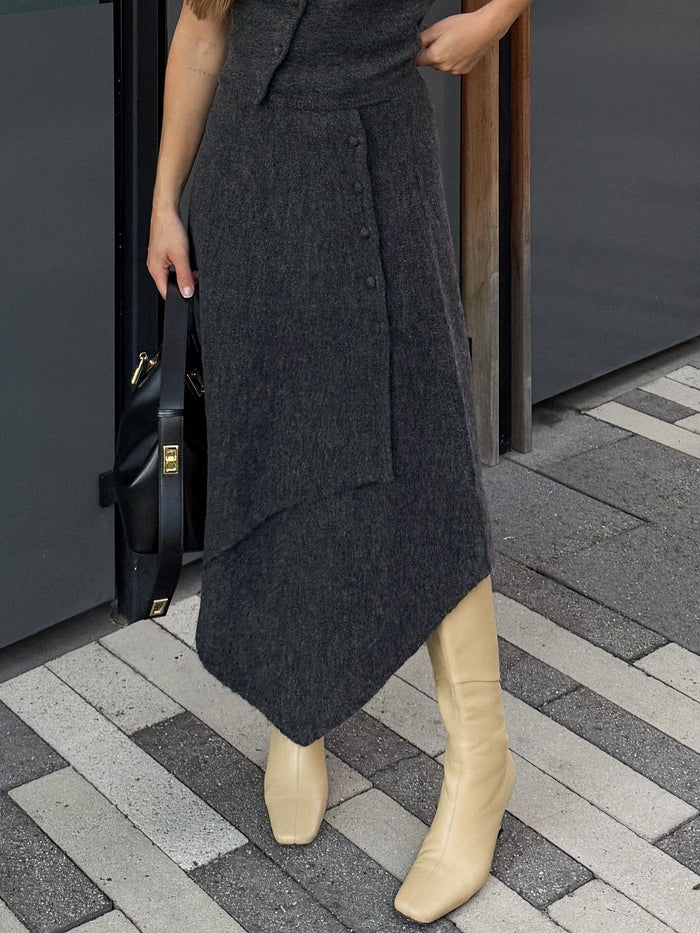 Michaela Knit Midi Skirt - Final Sale - Stitch And Feather