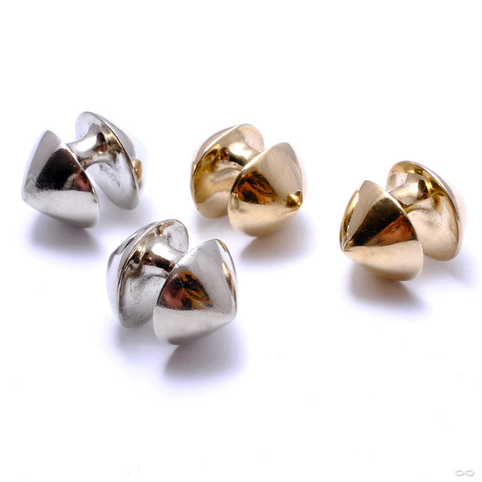 Micro Spool Weights in Brass from Diablo Organics in assorted materials