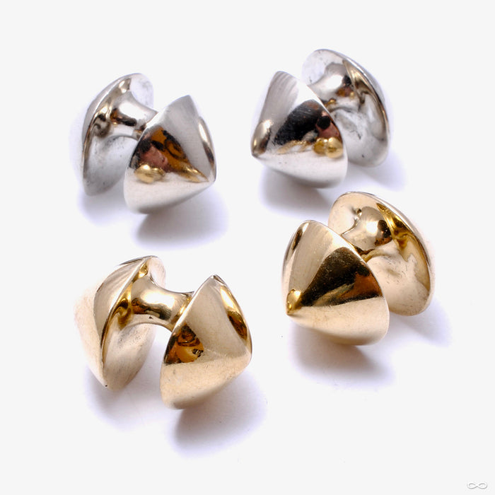 Micro Spool Weights in Brass from Diablo Organics in assorted materials