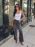 Midnight Straight Leg Jeans - Stitch And Feather