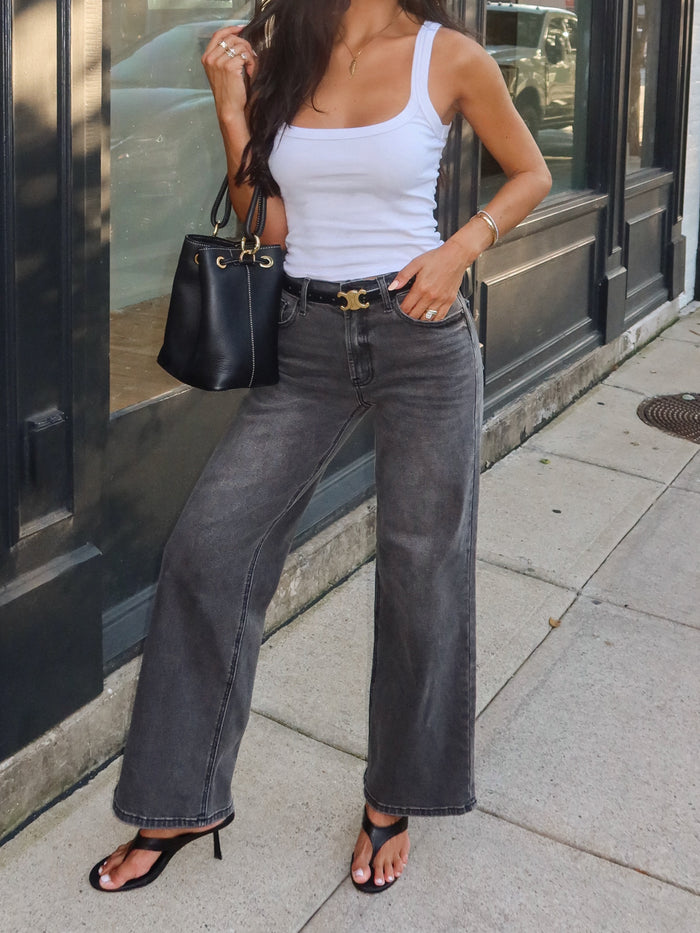 Midnight Straight Leg Jeans - Stitch And Feather