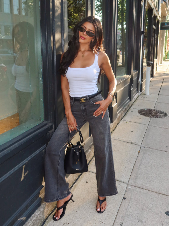 Midnight Straight Leg Jeans - Stitch And Feather