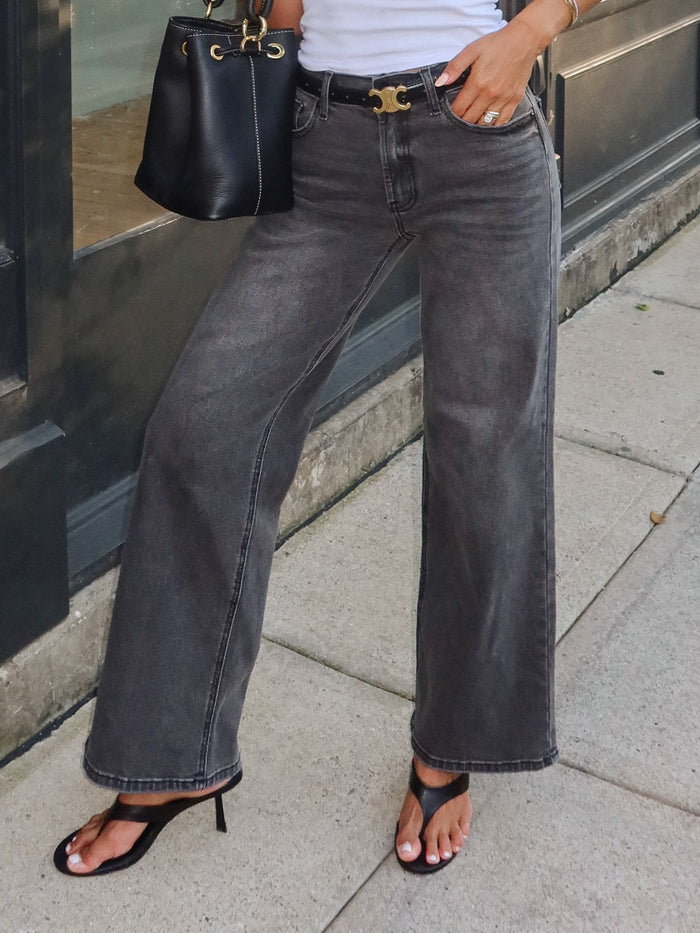 Midnight Straight Leg Jeans - Stitch And Feather