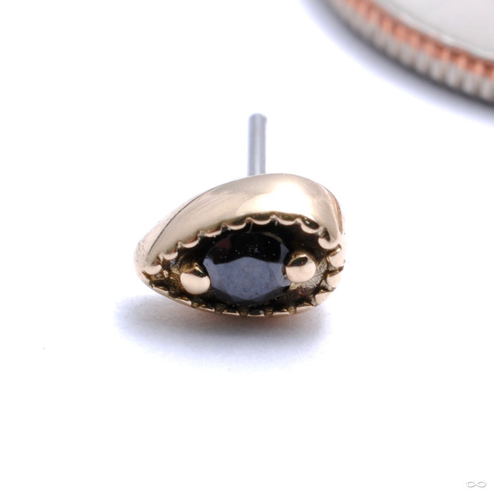 14k Yellow Gold / Black