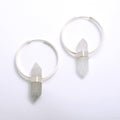 Mini Alchemy Earrings in Silver with Smoky Quartz from Buddha Jewelry