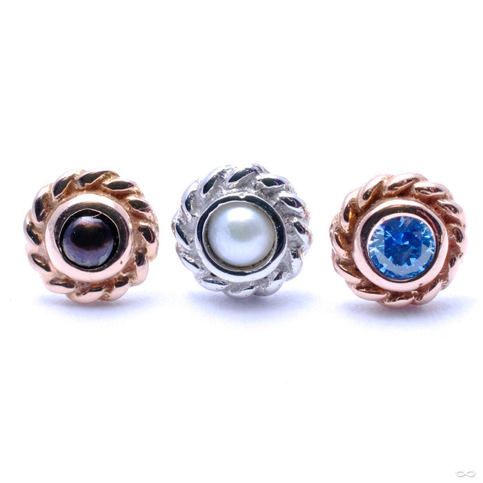 Mini Choctaw Press-fit End in Gold from BVLA with Assorted Stones
