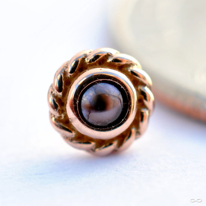 Mini Choctaw Press-fit End in Gold from BVLA with Black Pearl