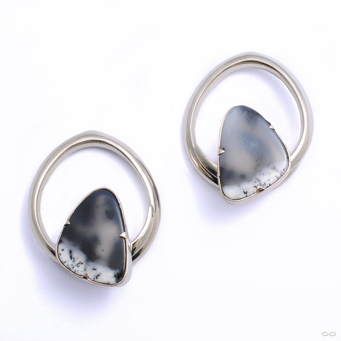 Mini Hoop Coils with Dendritic Opal from Diablo Organics