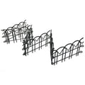 Miniature Wire Garden Fence, Black, 25-Inch